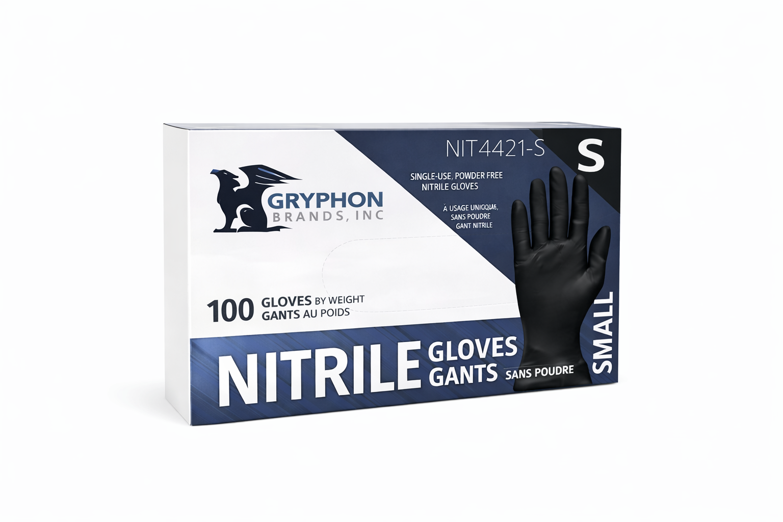 Gryphon Black Nitrile Powder Free Gloves 5 Mil