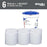 Wypall Power Clean WetTask Wipers for Disinfectants, Sanitizers and Solvents - 6 Rolls X 140 Wipes