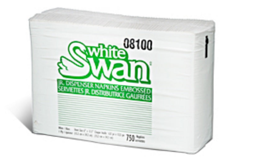 White Swan Junior Tall Fold Dispenser Napkins - 1 Ply