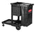 Rubbermaid Janitor Executive Series Black Cleaning Cart