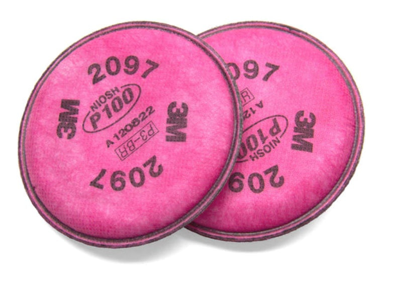 3M Particulate Filter 2097, P100, with Nuisance Level Organic Vapor Relief