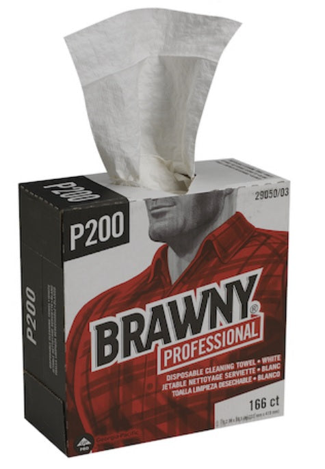 GP PRO Brawny Professional P200 Disposable Cleaning Towel - 5 Packs x 166 Sheets