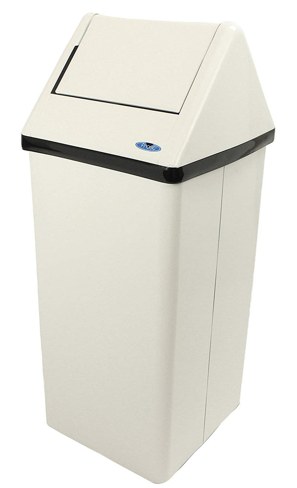 Frost Free Standing Waste Receptacle White - 21 Gallon