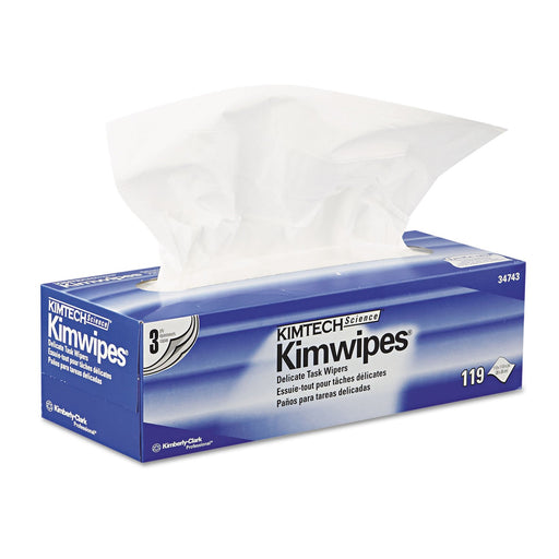 Kimwipes Delicate Task Kimtech Science Wipers White, 3-PLY - 15 Boxes X 119 Sheets