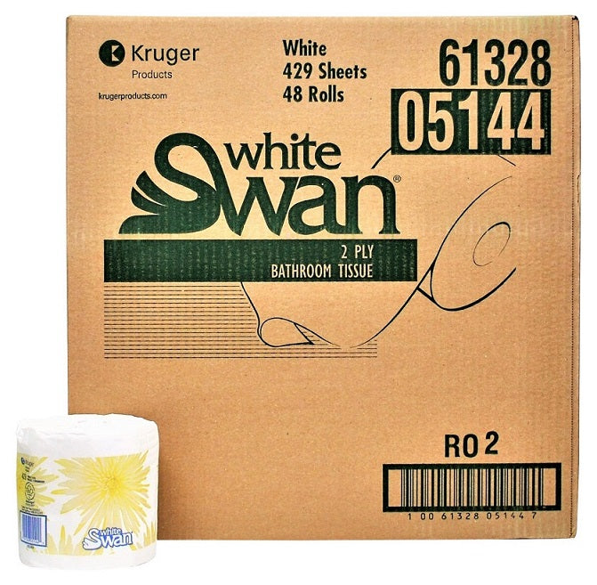 Kruger  White Swan Toilet Tissue - 05144 — Three Star