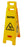 Rubbermaid Multilingual "Caution" Sign - Yellow