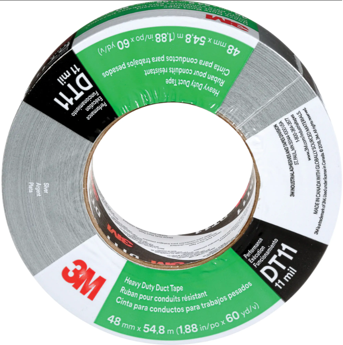 3M DT11 Heavy Duty Duct Tape 48 MM X 55 Metres  - 8/Pack