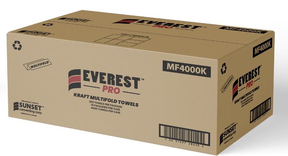 Everest Pro Multifold Towel Brown - MF4000K