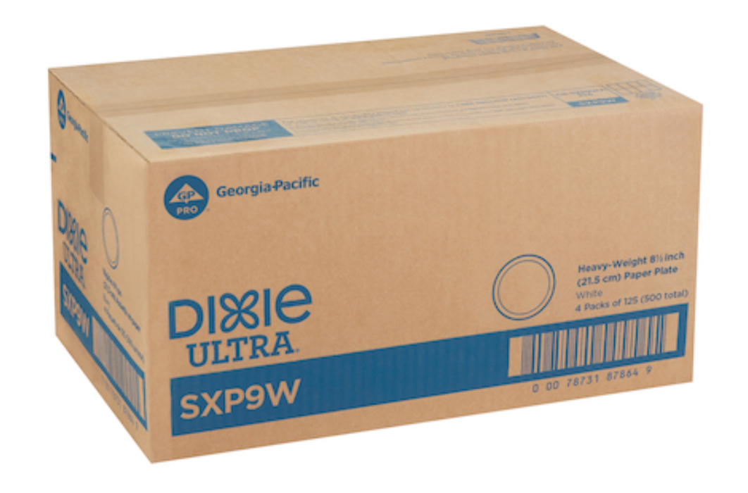 Dixie 8 1/2" Heavy Weight Paper Plates - 500/Case