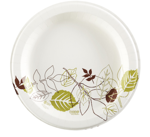 Dixie 8 1/2" Heavy Weight Pathways Paper Plates - 500/Case