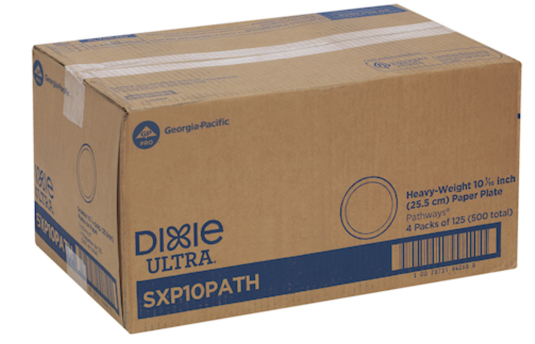 Dixie 10 1/16" Heavy Weight Paper Plates - 500/Case