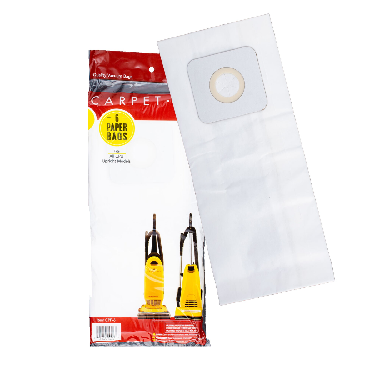 Carpet Pro Vacuum Cleaner Bags, CPU Commercial Vacuum Bags :- Part CPP-6 (3  Pack 18 Bags) - Walmart.com