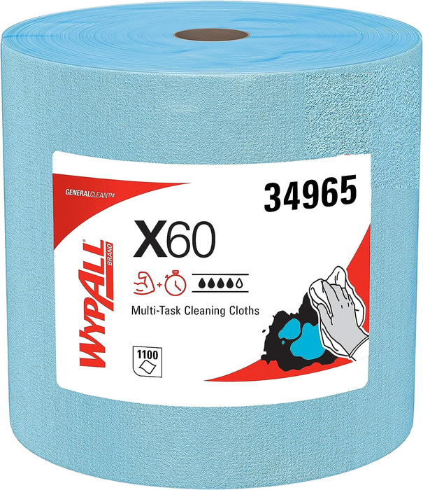 Wypall X60 Reusable Cloths - 1 Roll X 1100 Sheets