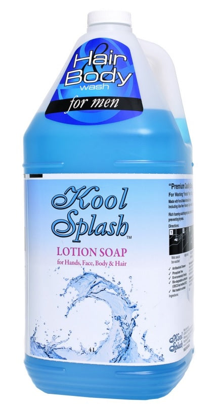 Kool Splash Hair and Body Wash - 4 X 4 Litres