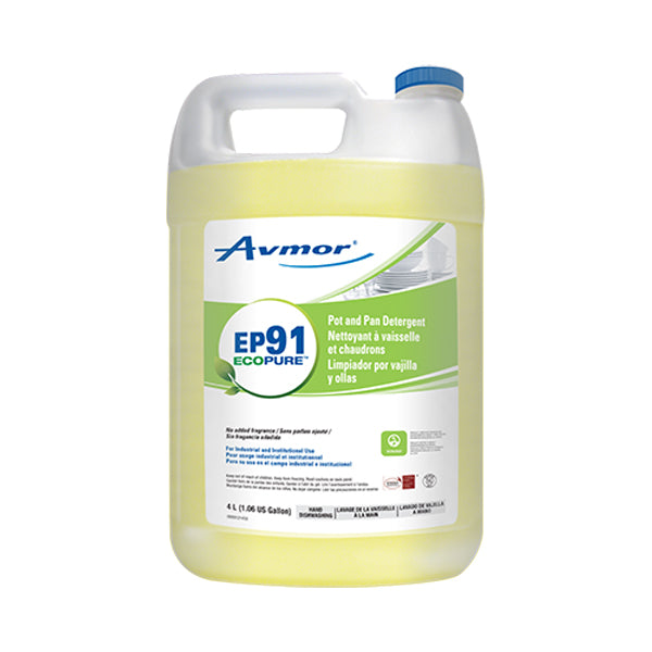 Avmor EP91 Pot and Pan Detergent - 4 X 1 Gallon