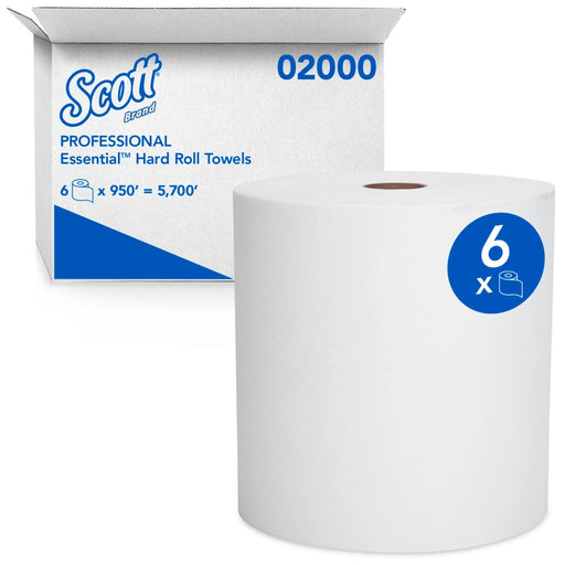 Scott Essential Universal High Capacity Hard Roll Towel 950' White - 02000