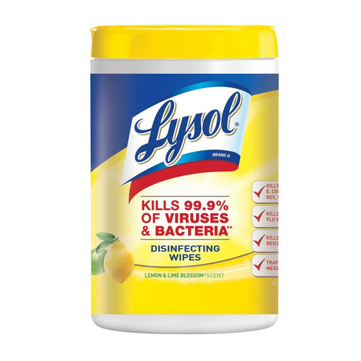 Lysol Advanced Citrus Disinfecting Wipes - 5 Cans/Case