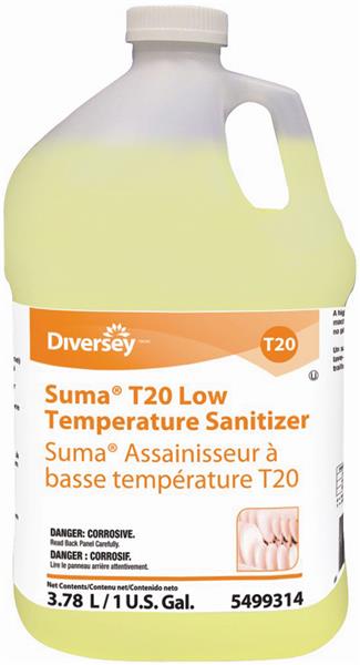 Suma T20 Low Temperature Sanitizer - 4 X 1 Gallon