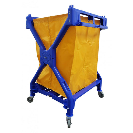 Commercial Blue X-Frame Folding Cart